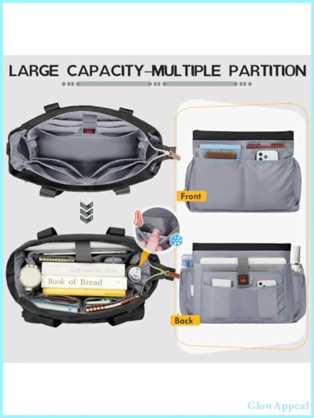 Laptop Tote Bag for Women Work Bag 15.6 inch Computer Briefcase with Shoulder